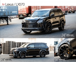 Фото диска Wald Jarret J11C Black на автомобиле Lexus LX570