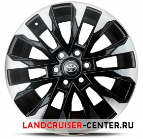 Диск  Toyota LC300 черный с полировкой