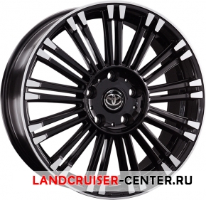 Диск  Toyota TY374 черный с полировкой