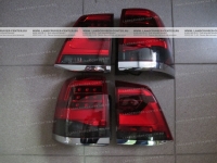 Фонари задние светодиодные красно-тонированные Toyota Land Cruiser 200 (в стиле 2016)