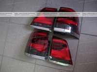 Фонари задние светодиодные красно-тонированные Toyota Land Cruiser 200 (в стиле 2016)