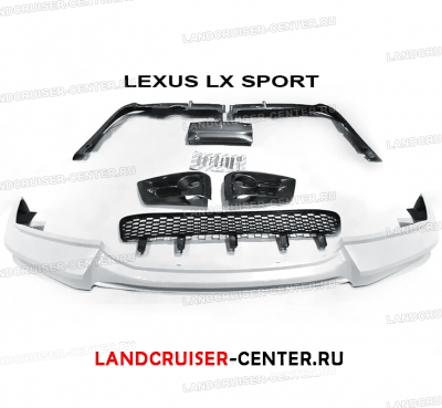 Спорт пакет на LEXUS LX570 (Белый перламутр)
